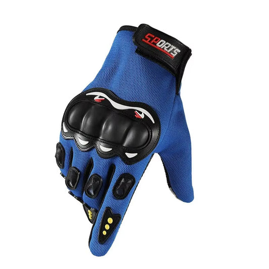 Men's Full-Finger Motorcycle Gloves with Touch Screen Capability for Outdoor Off-Road Sports and Protection Against Falls