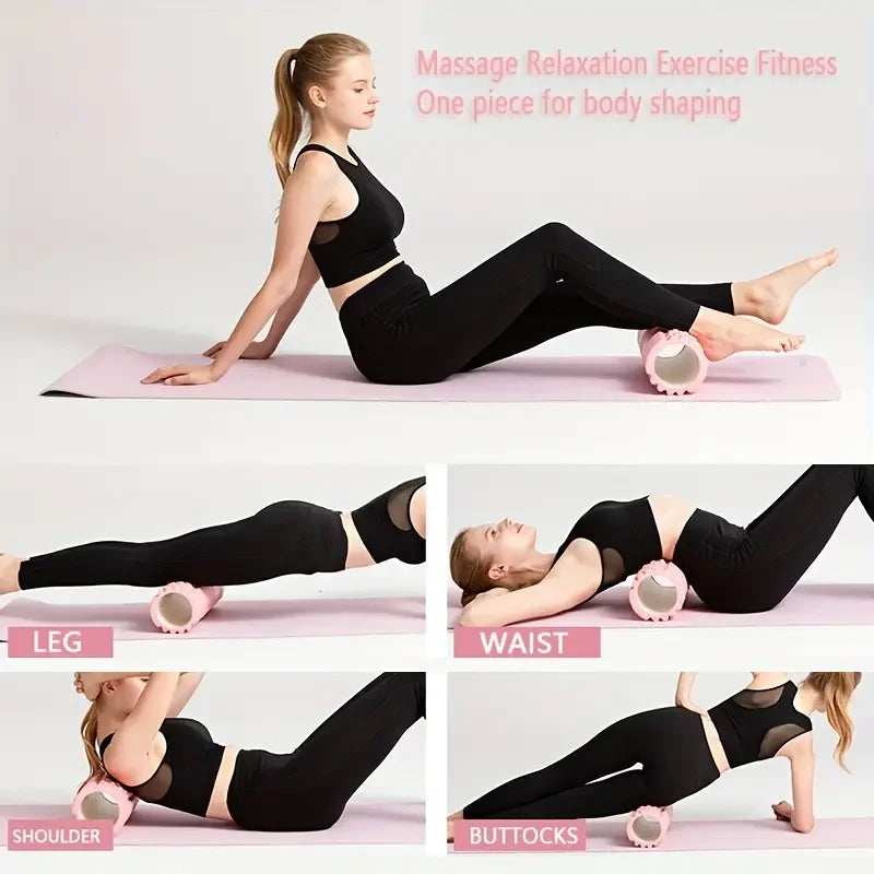 Foam Massage Roller - Hollow Yoga Column for Muscle Therapy and Rehabilitation in Physiotherapy and Sports