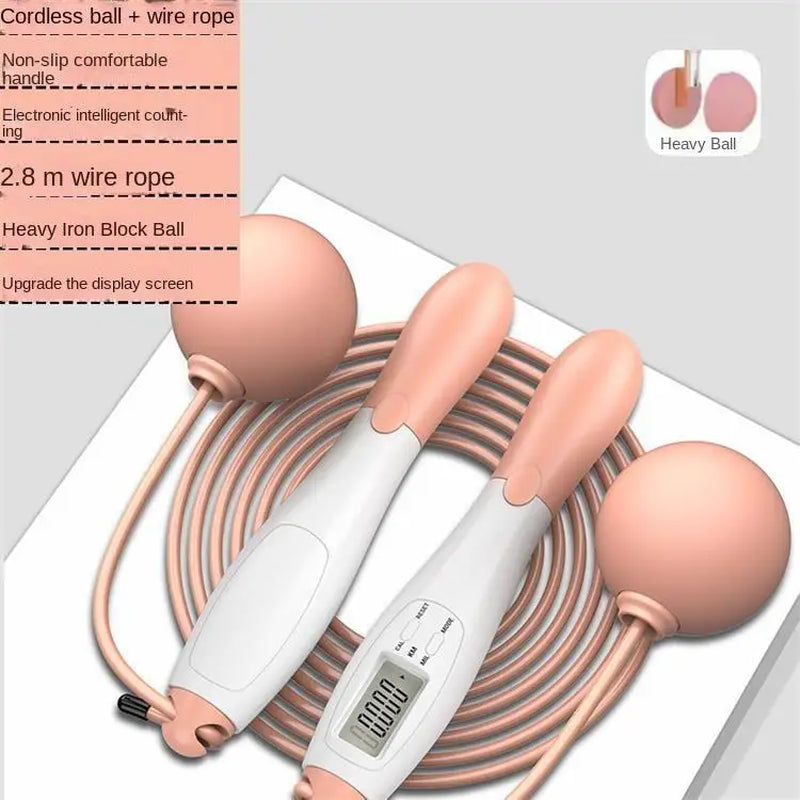 Cordless Electronic Jump Rope with LCD Counter for Gym and Crossfit Fitness