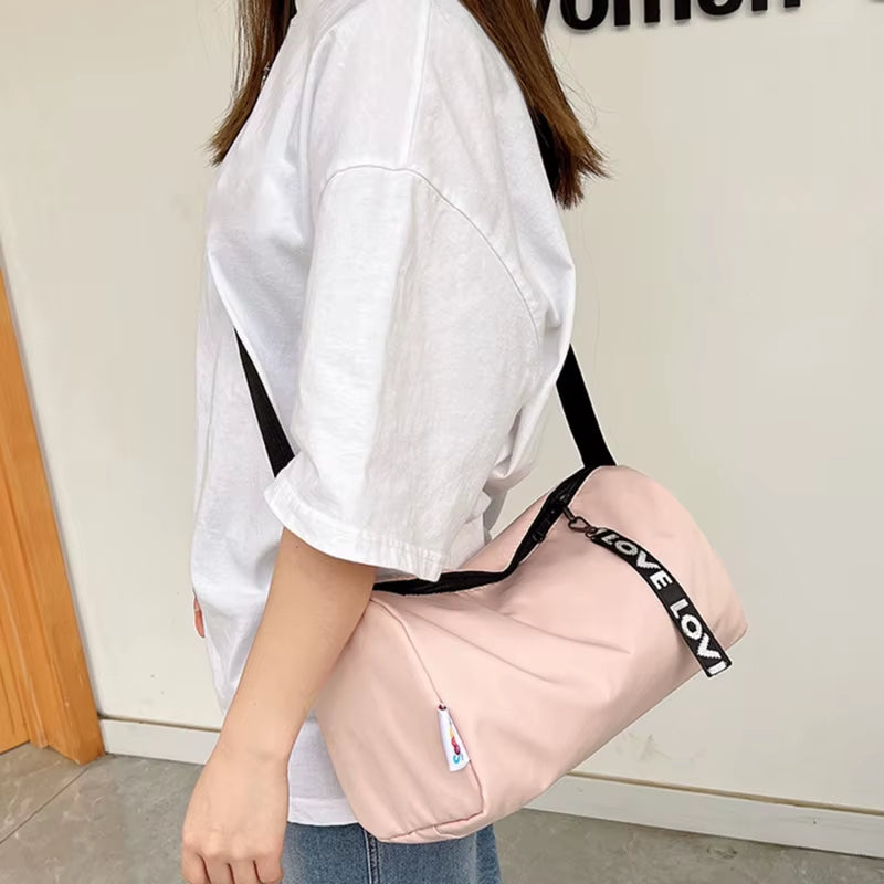 Waterproof Women's Gym Bag - Ultralight Fitness Training Duffle for Outdoor Travel and Sports Activities