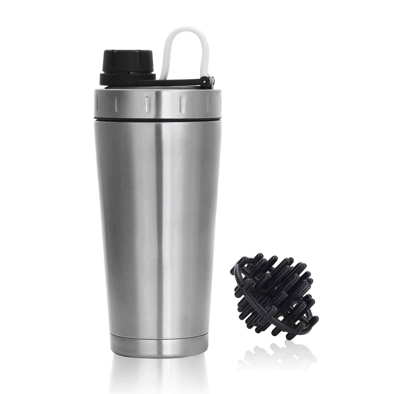 Personalized 20oz Double Wall Vacuum Insulated Stainless Steel Protein Shaker Bottle - Leak Proof Sports Drinkware