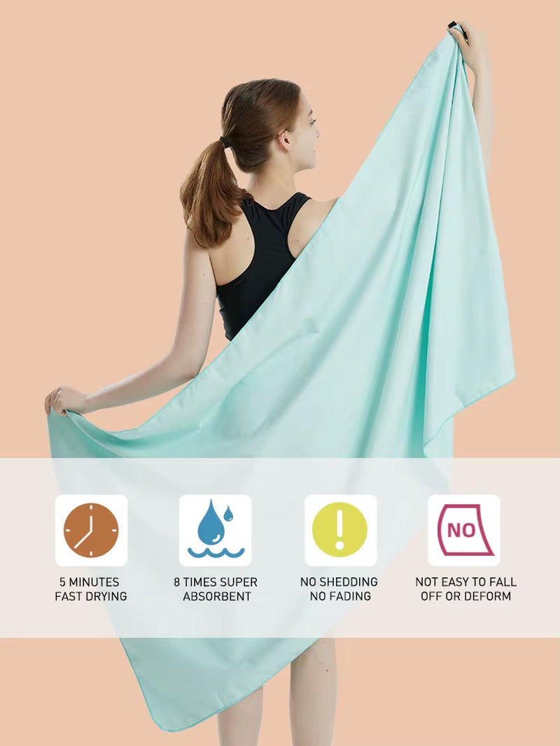 Microfiber Quick-Dry Gym Towel with Silver ION Technology - Odor-Free, Highly Absorbent Workout Gear for Sweat Management (Model M1)
