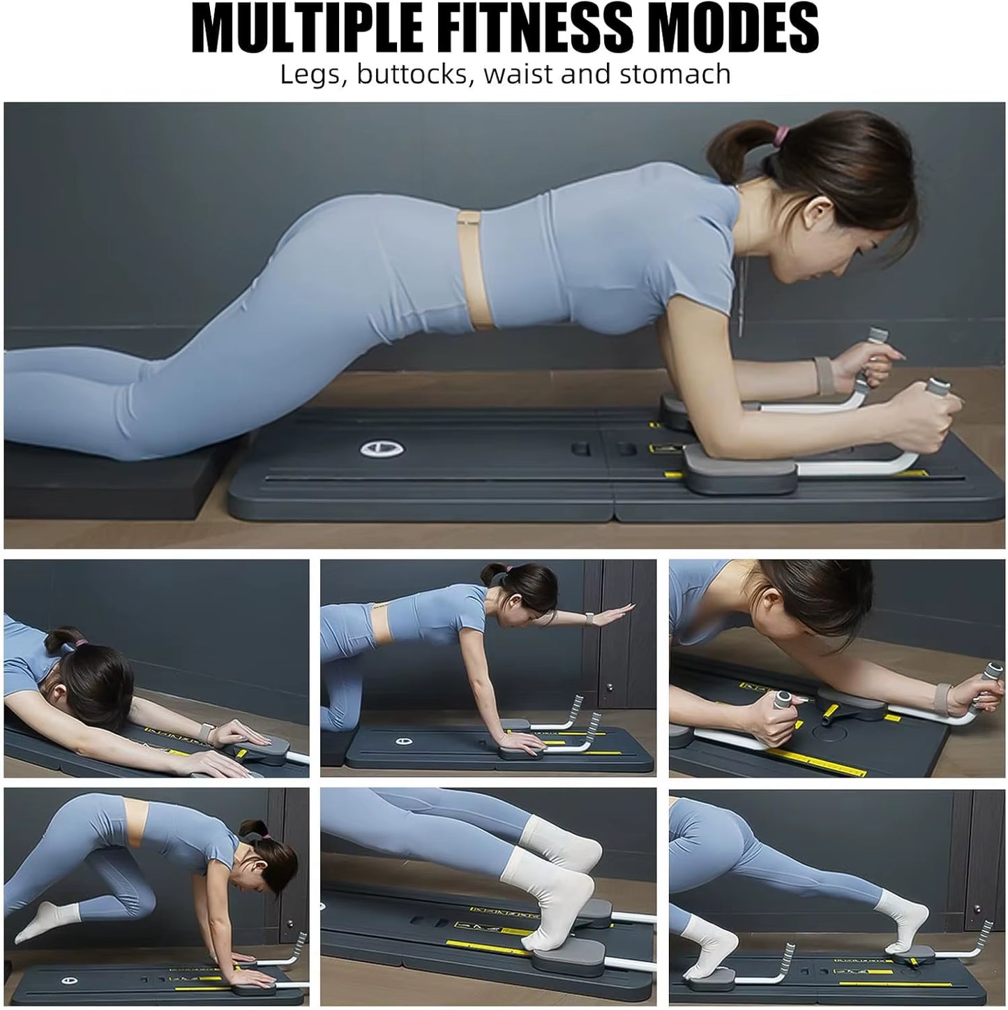 Multifunctional Fitness Exercise Board for Abdominal and Push-Up Training - Ideal for Home Gyms and Pilates Workouts