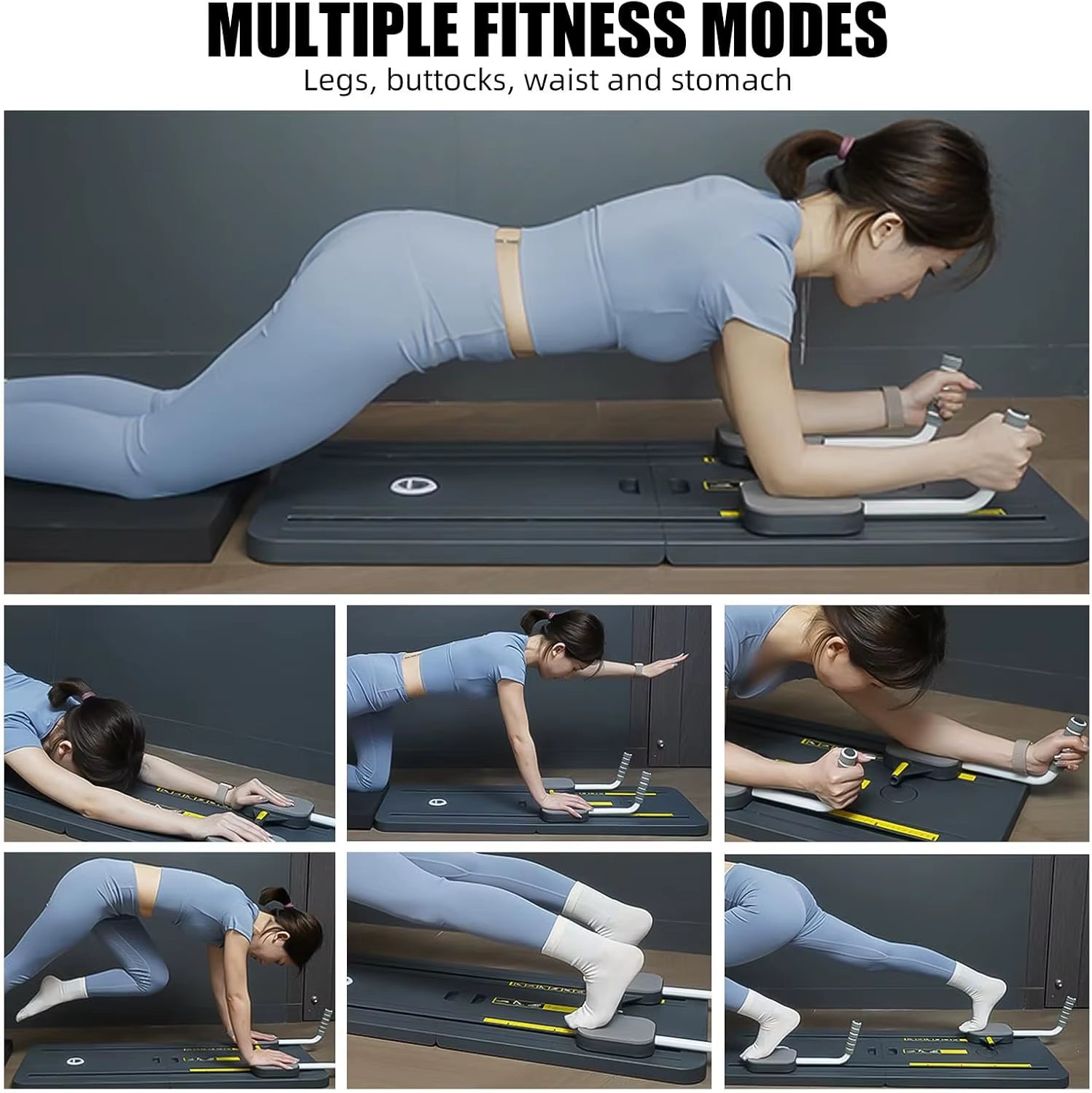 Multifunctional Fitness Exercise Board for Abdominal and Push-Up Training - Ideal for Home Gyms and Pilates Workouts