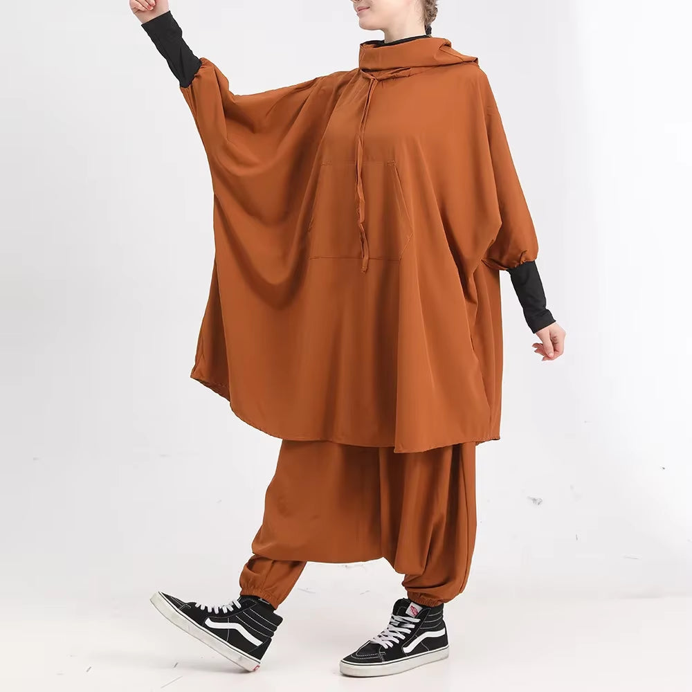 Muslim Women's Fitness Casual Hooded Sportswear Cycling Suit - Comfortable and Stylish Ensemble