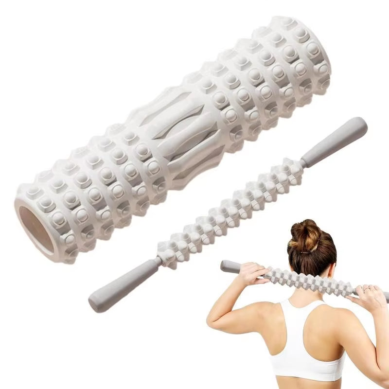 Professional Yoga Foam Roller for Back Muscle Massage and Stretching Exercises