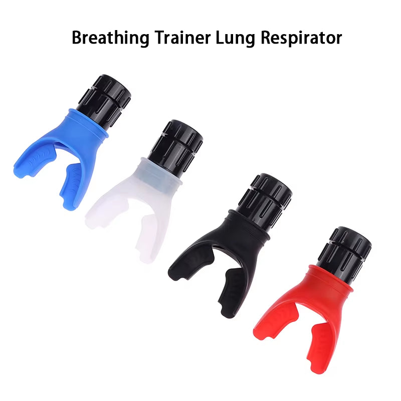 Lung Trainer Breathing Exercise Device with Silicone Mouthpiece for Home Health Care
