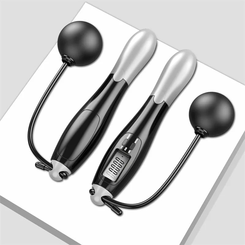 Cordless Electronic Jump Rope with LCD Counter for Gym and Crossfit Fitness