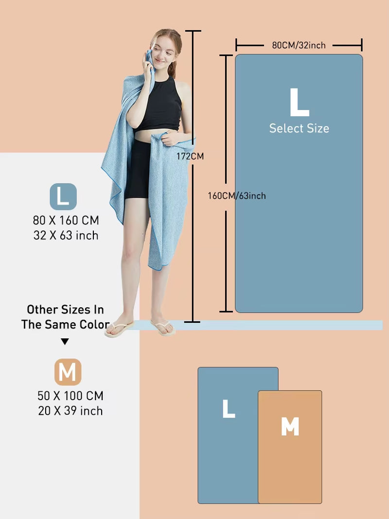 Microfiber Quick-Dry Gym Towel with Silver ION Technology - Odor-Free, Highly Absorbent Workout Gear for Sweat Management (Model M1)