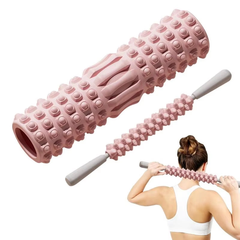 Professional Yoga Foam Roller for Back Muscle Massage and Stretching Exercises
