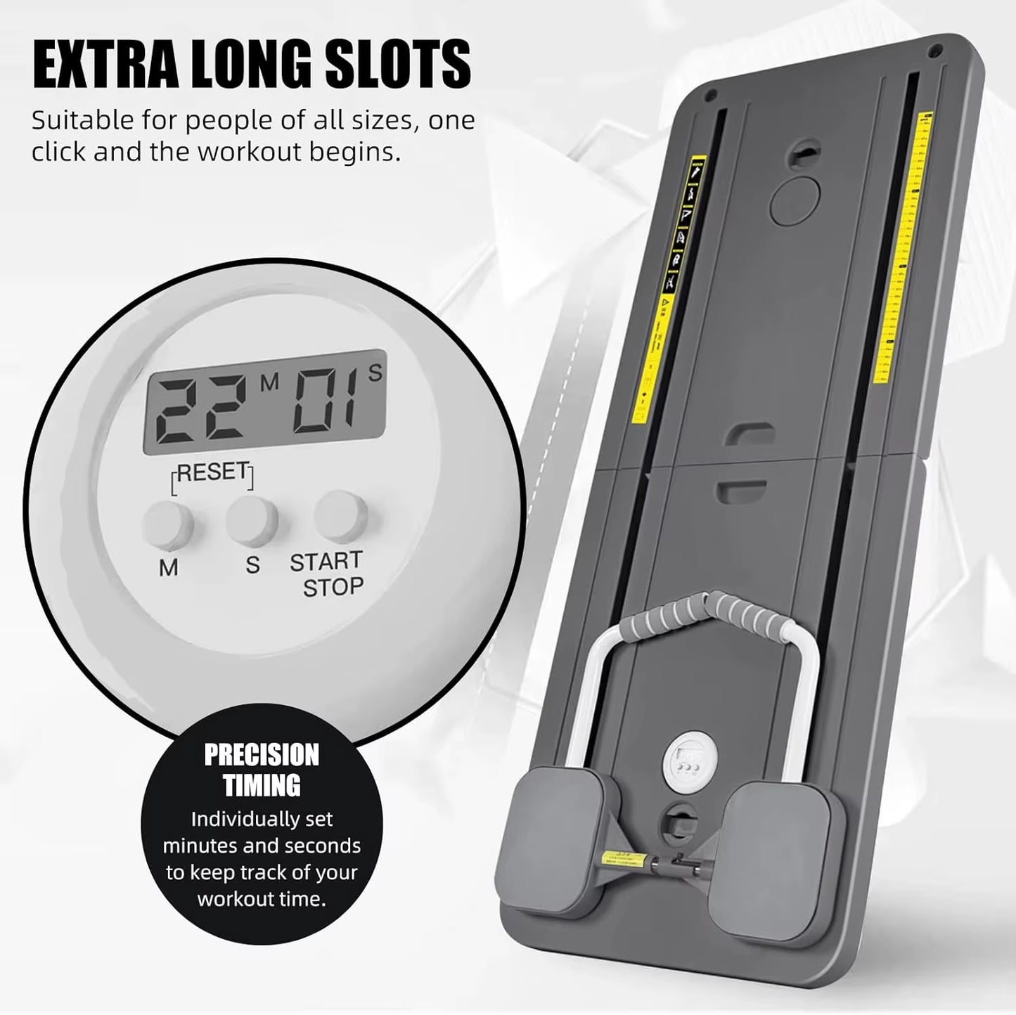 Multifunctional Fitness Exercise Board for Abdominal and Push-Up Training - Ideal for Home Gyms and Pilates Workouts